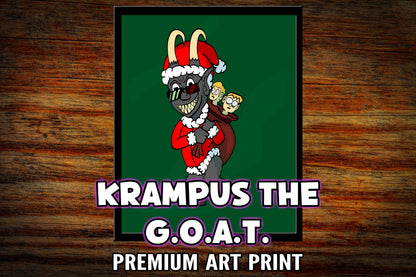 "Krampus the GOAT" Art Print