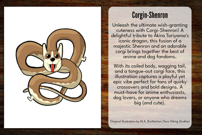 "Corgi-Shenron" Vinyl Sticker