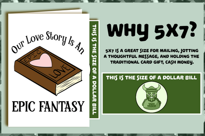 "Our Love Story is an Epic Fantasy" - Valentine Card