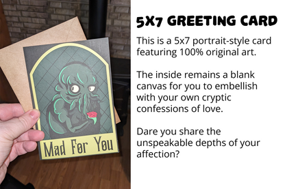 "Mad For You" - Love Card