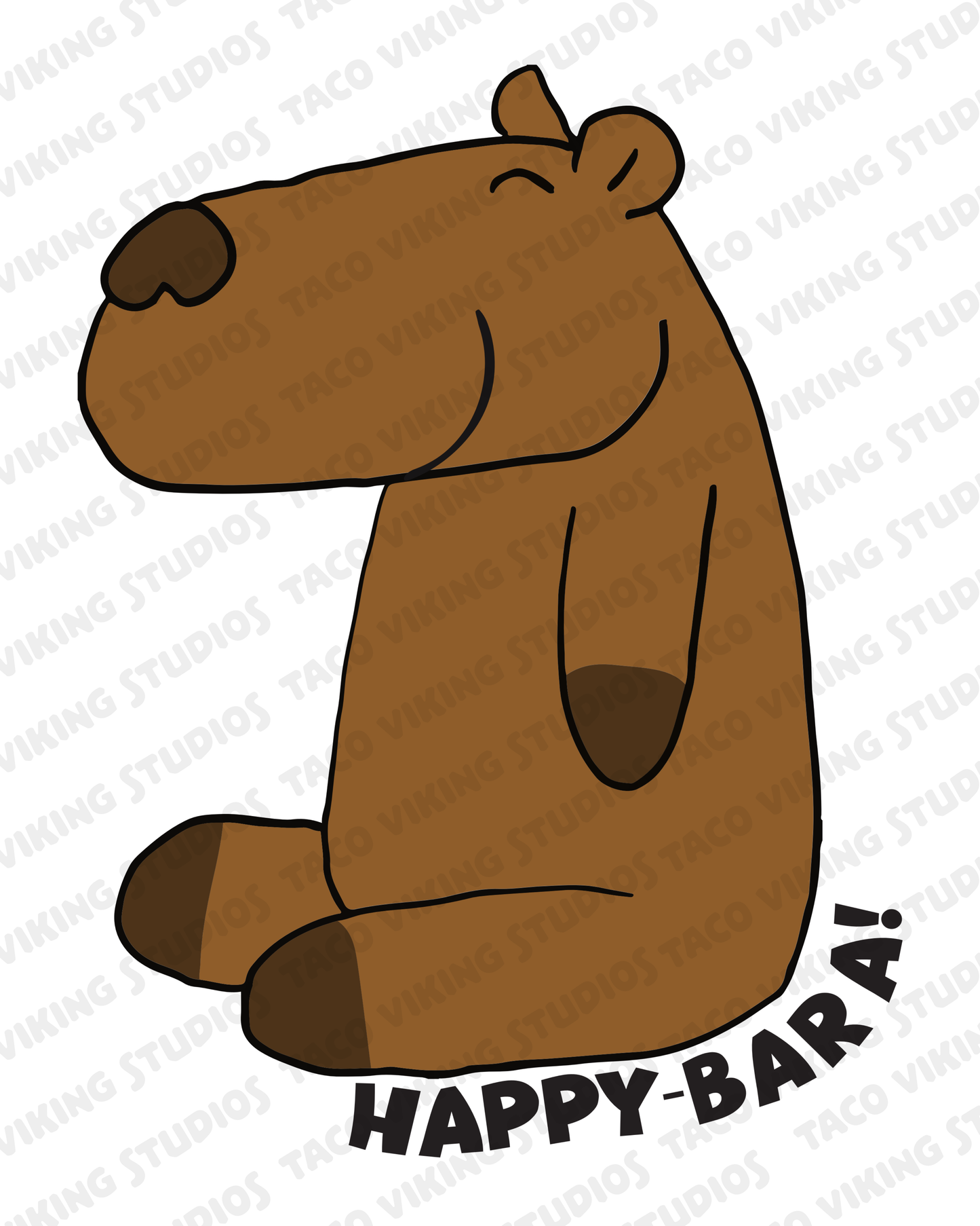"Happy-Bara" Vinyl Sticker