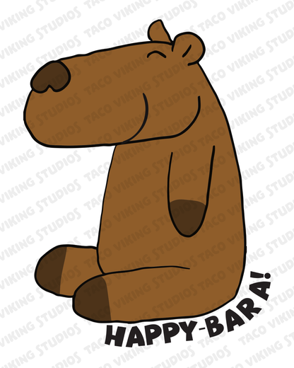 "Happy-Bara" Vinyl Sticker