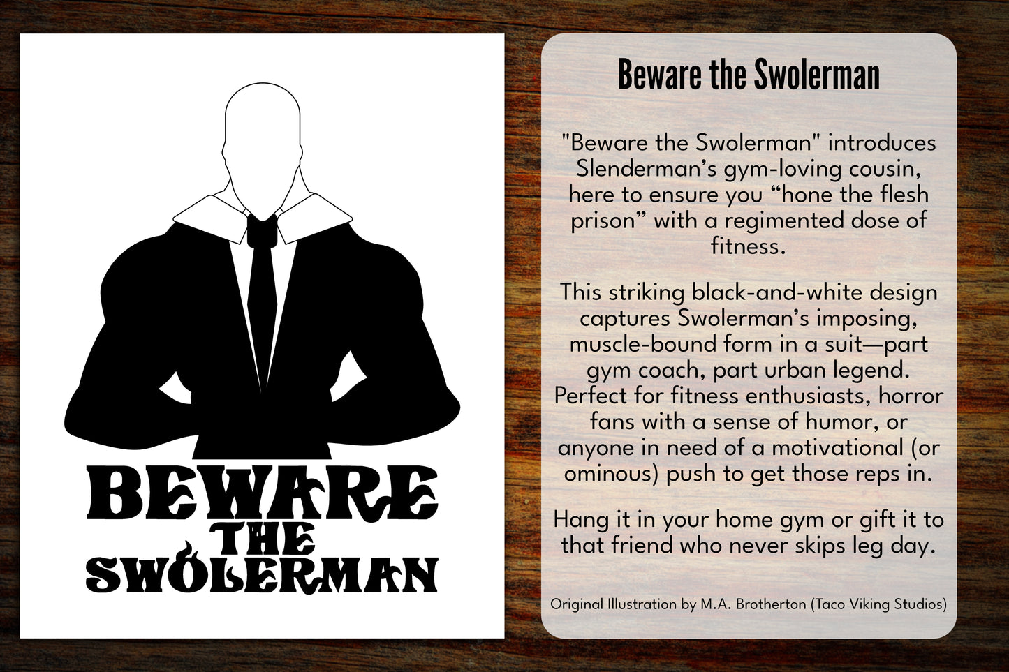 "Beware the Swolerman" Vinyl Sticker