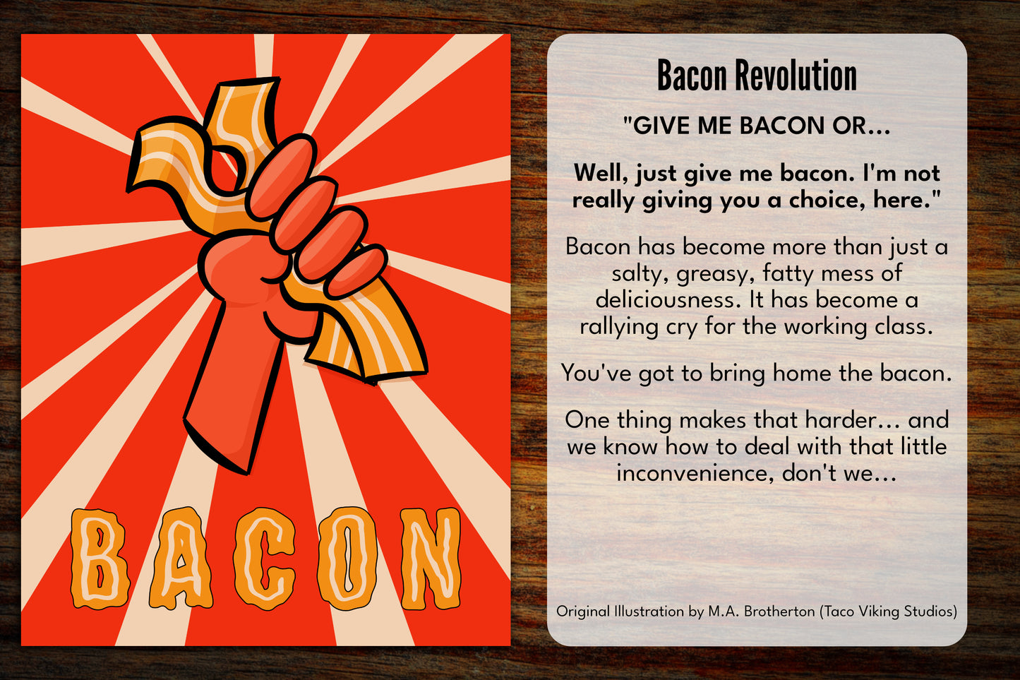 "Bacon Revolution" Art Print