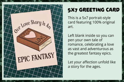 "Our Love Story is an Epic Fantasy" - Valentine Card
