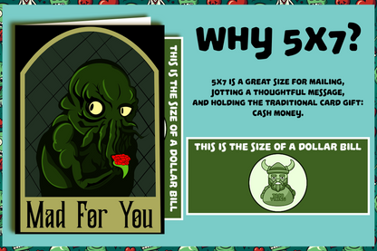 "Mad For You" - Love Card