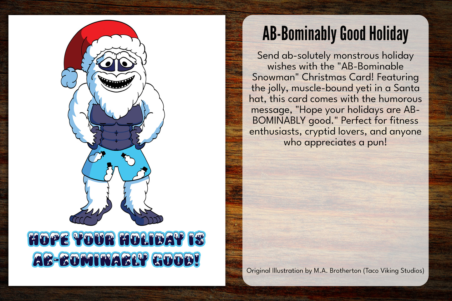"Ab-bominable" Bookmark