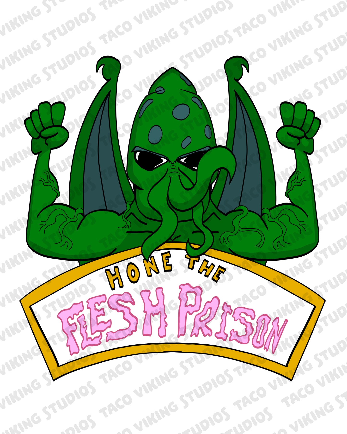"B'Fthulu: Hone the Flesh Prison" Vinyl Sticker