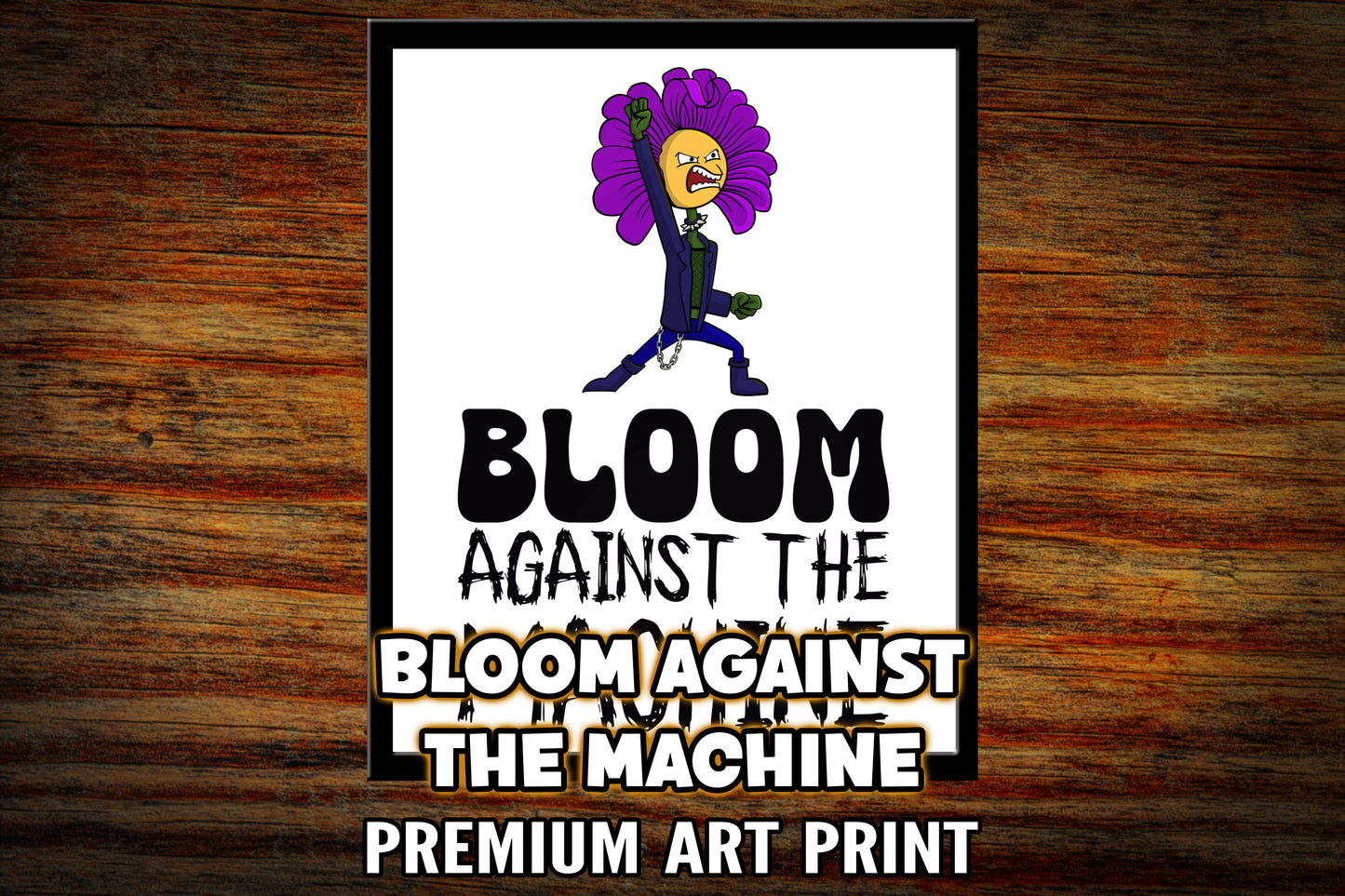 "Bloom Against the Machine" Art Print