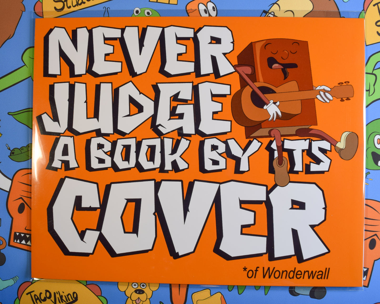 "Never Judge a Book By Its Cover* Of Wonderall" Art Print
