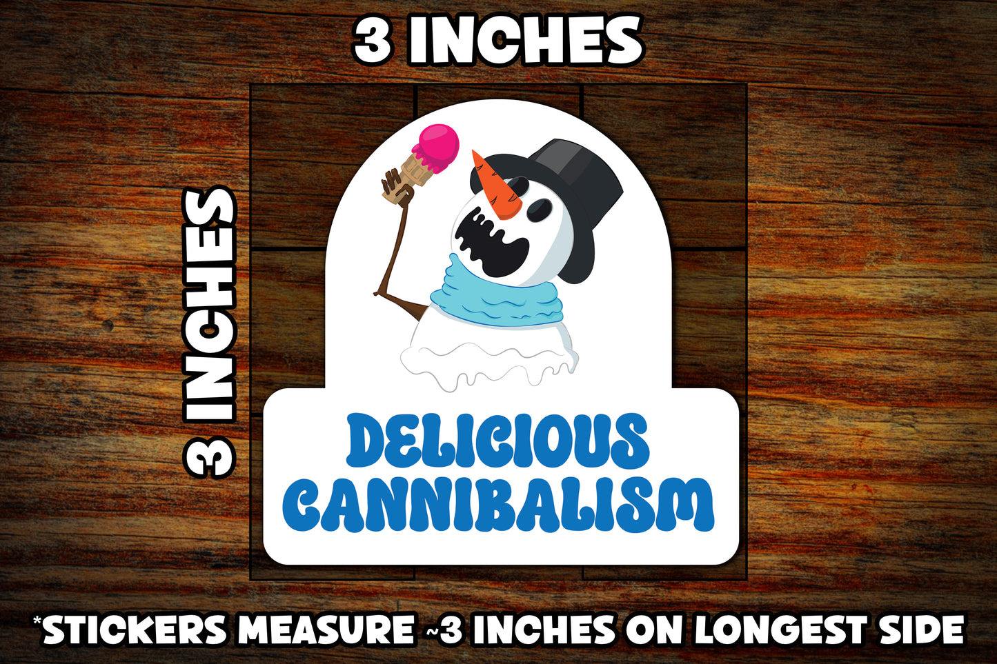 "Delicious Cannibalism" Vinyl Sticker