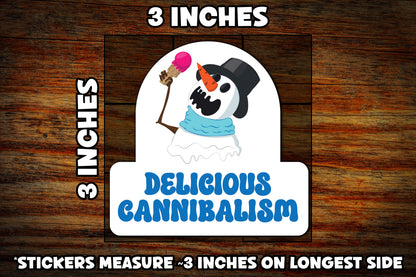 "Delicious Cannibalism" Vinyl Sticker