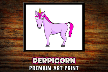 "Derpicorn" Art Print