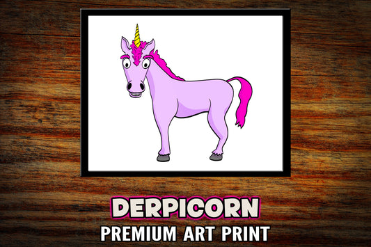 "Derpicorn" Art Print