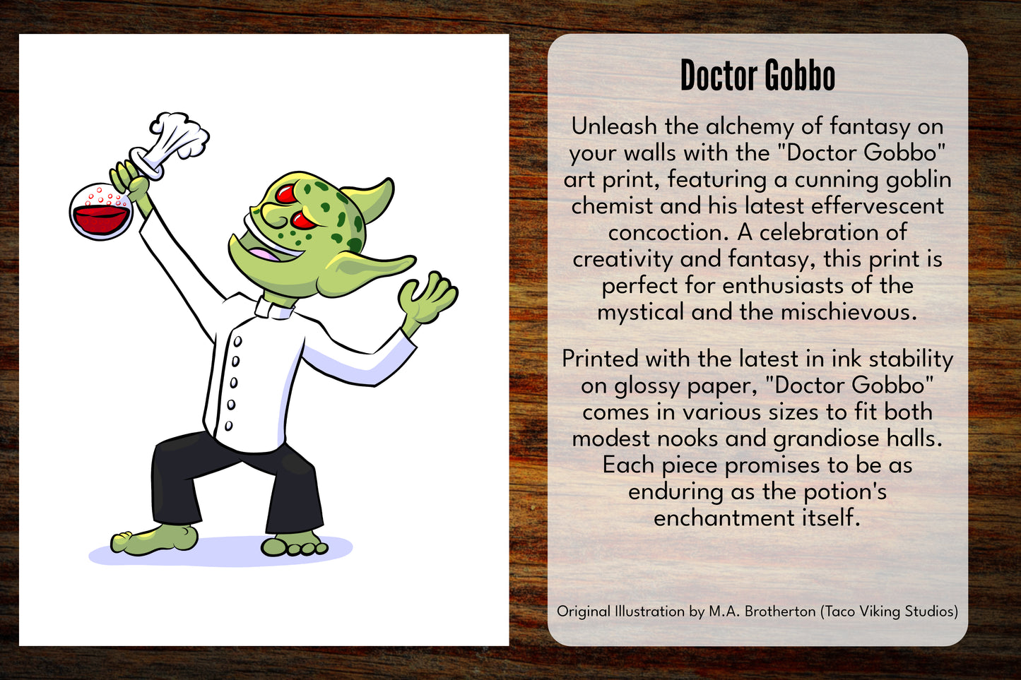 "Doctor Gobbo" Art Print