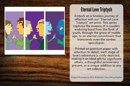 "Eternal Love Triptych" Art Print