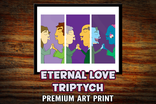 "Eternal Love Triptych" Art Print