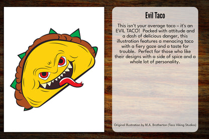 "Evil Taco" Vinyl Sticker