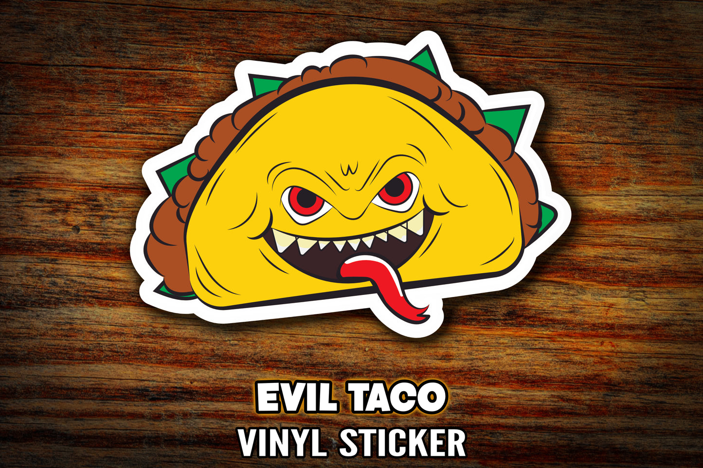 "Evil Taco" Vinyl Sticker