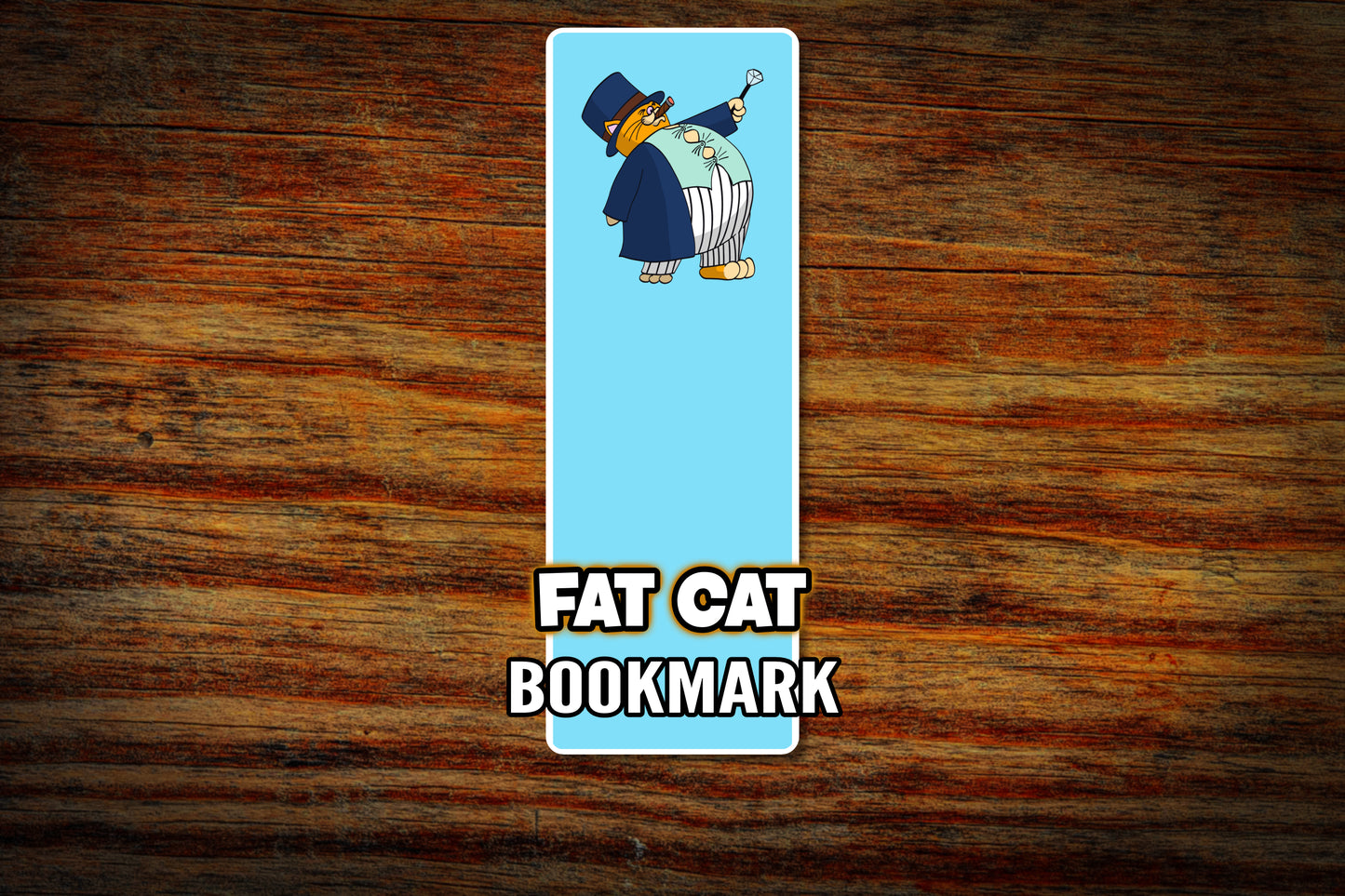 "Fat Cat" Bookmark