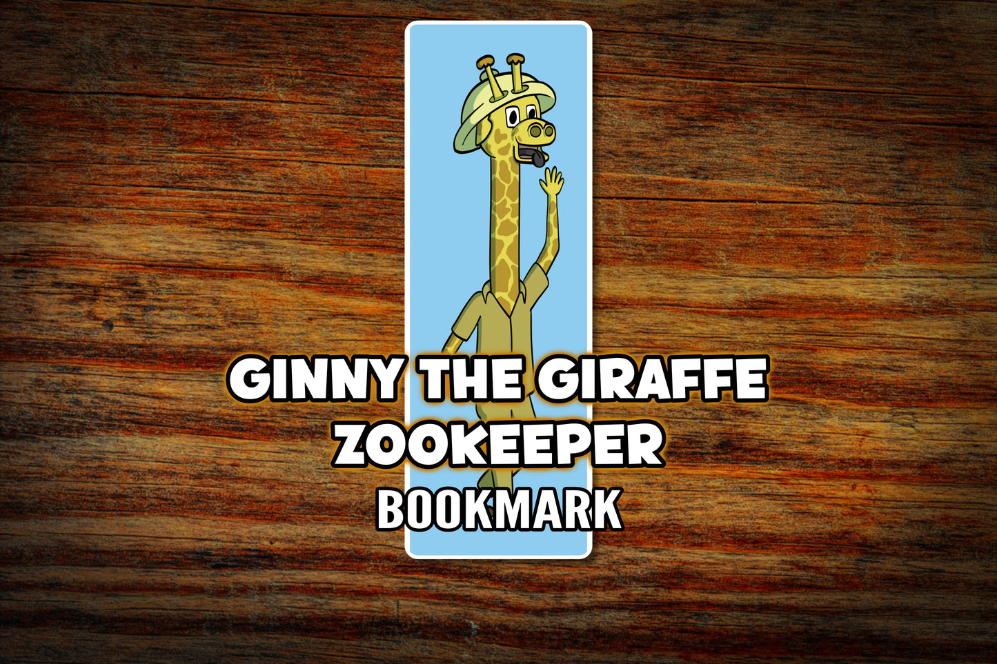 "Ginny the Giraffe Zookeeper" Bookmark