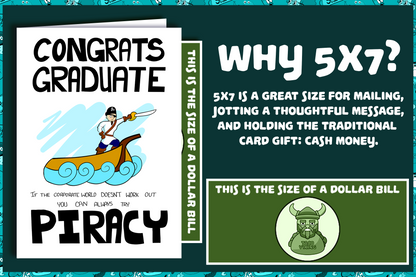 "Plan P: Piracy" Graduation Card