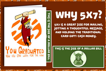 "You Graduated, Now You Can Work for The Man - Until the Revolution Comes - Graduation Card
