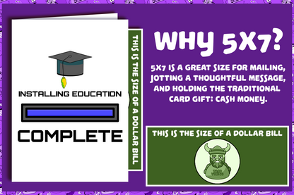 "Installing Education" Graduation Card