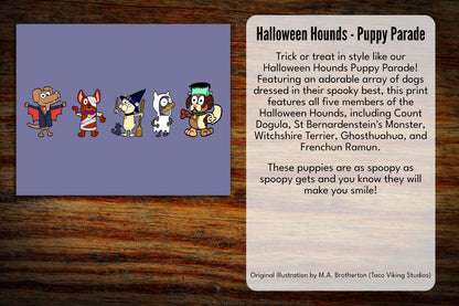 Halloween Dog Parade Tote Bag