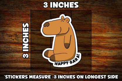 "Happy-Bara" Vinyl Sticker