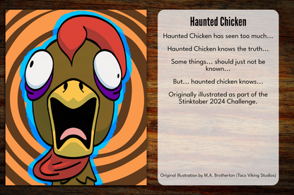 "Haunted Chicken" Bookmark