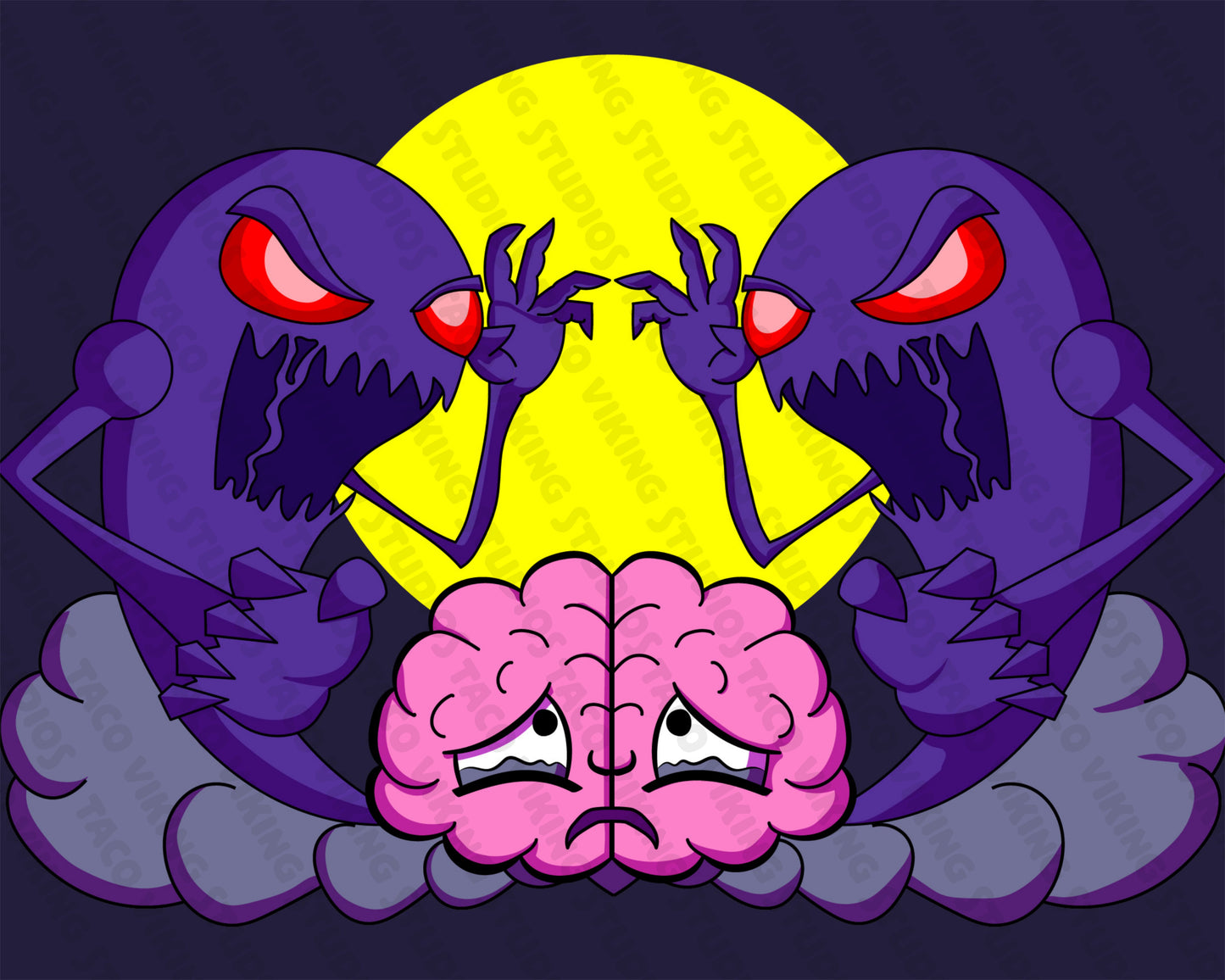 "Haunted Meatball" Vinyl Sticker