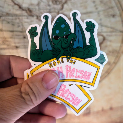 "B'Fthulu: Hone the Flesh Prison" Vinyl Sticker