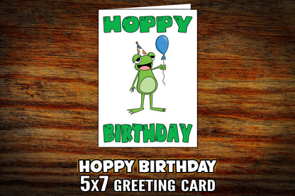 "Hoppy Birthday" 5x7 Birthday Card