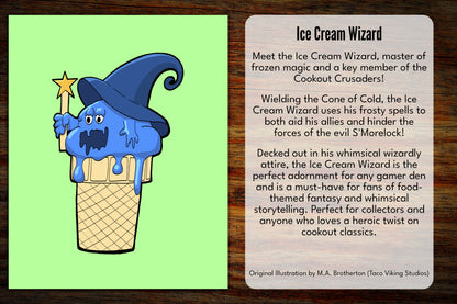 "Ice Cream Wizard" Art Print