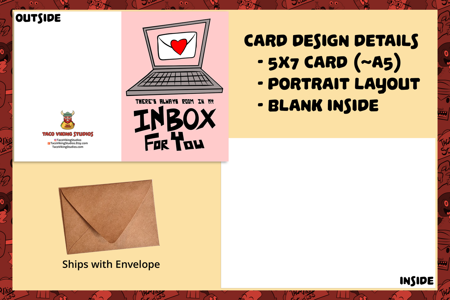 "There's Always Room in My Inbox for You" Greeting Card