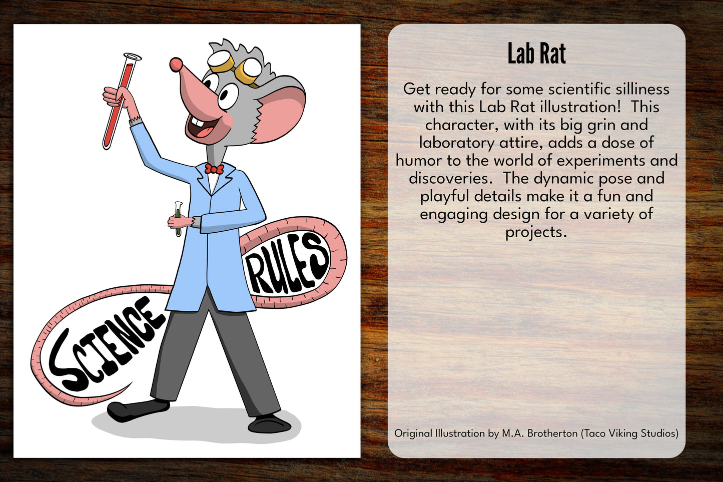 "Lab Rat" Bookmark