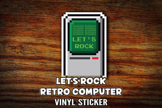 "Let's Rock" Vinyl Sticker