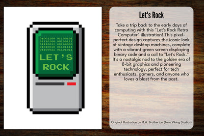 "Let's Rock" Vinyl Sticker