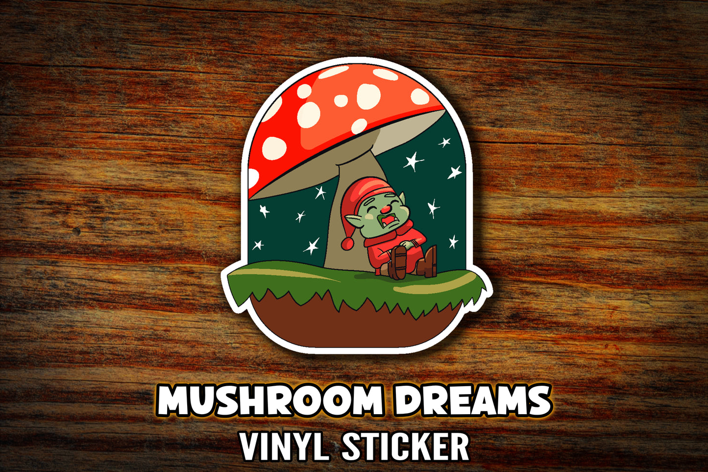 "Mushroom Dreams" Vinyl Sticker