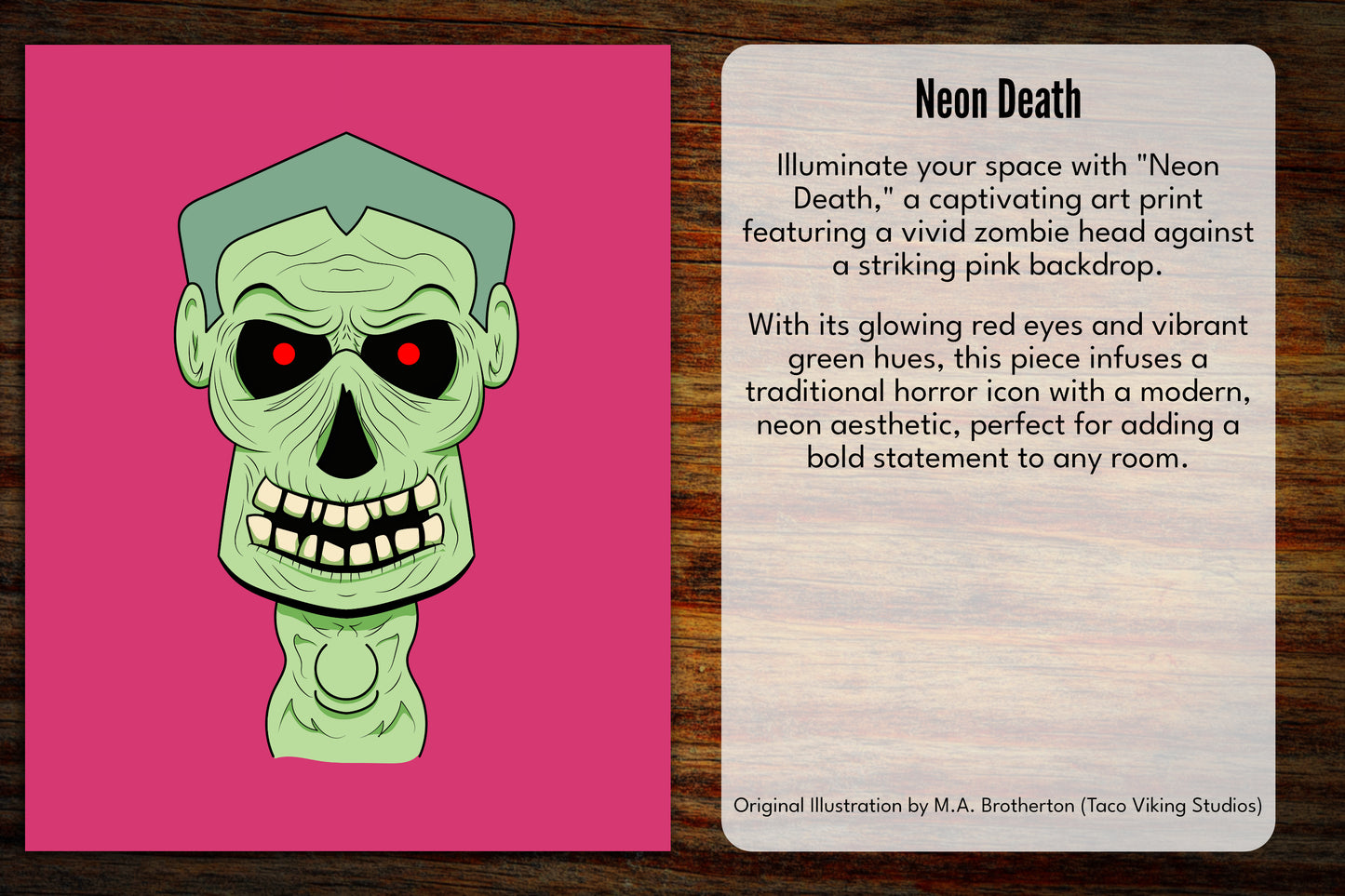 "Neon Death" Art Print