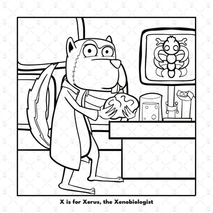 A-Z Animal Geeks: A Coloring Book of Quirky Creatures