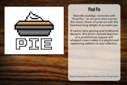 "Pixel Pie" Bookmark