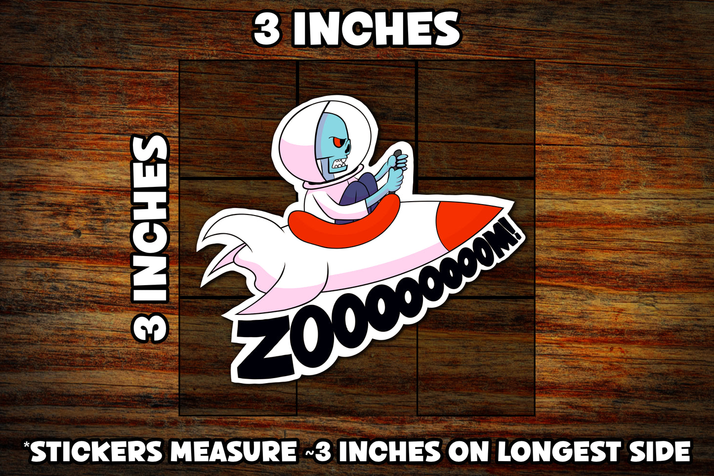 "Space Zombie" Vinyl Sticker