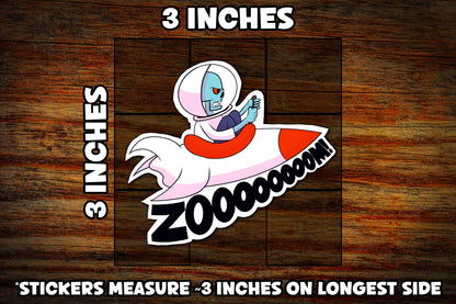 "Space Zombie" Vinyl Sticker
