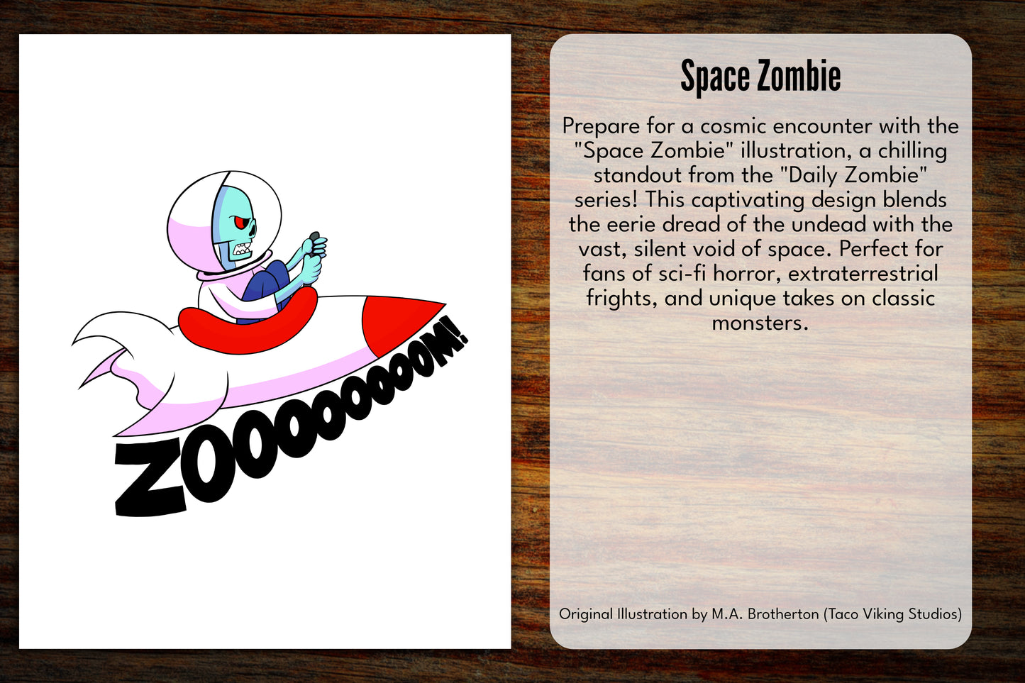 "Space Zombie" Vinyl Sticker