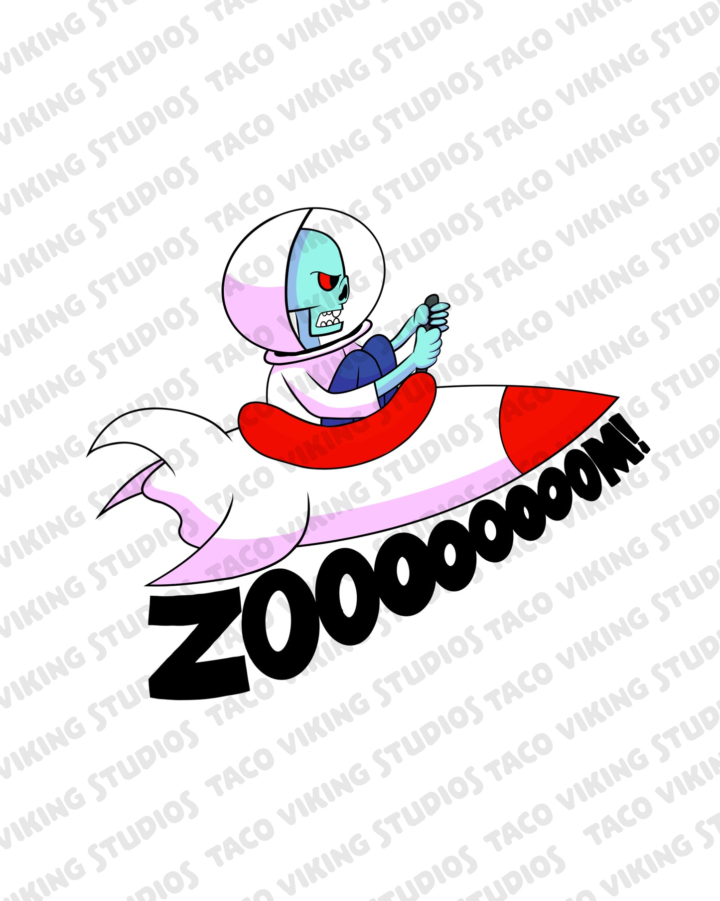 "Space Zombie" Vinyl Sticker