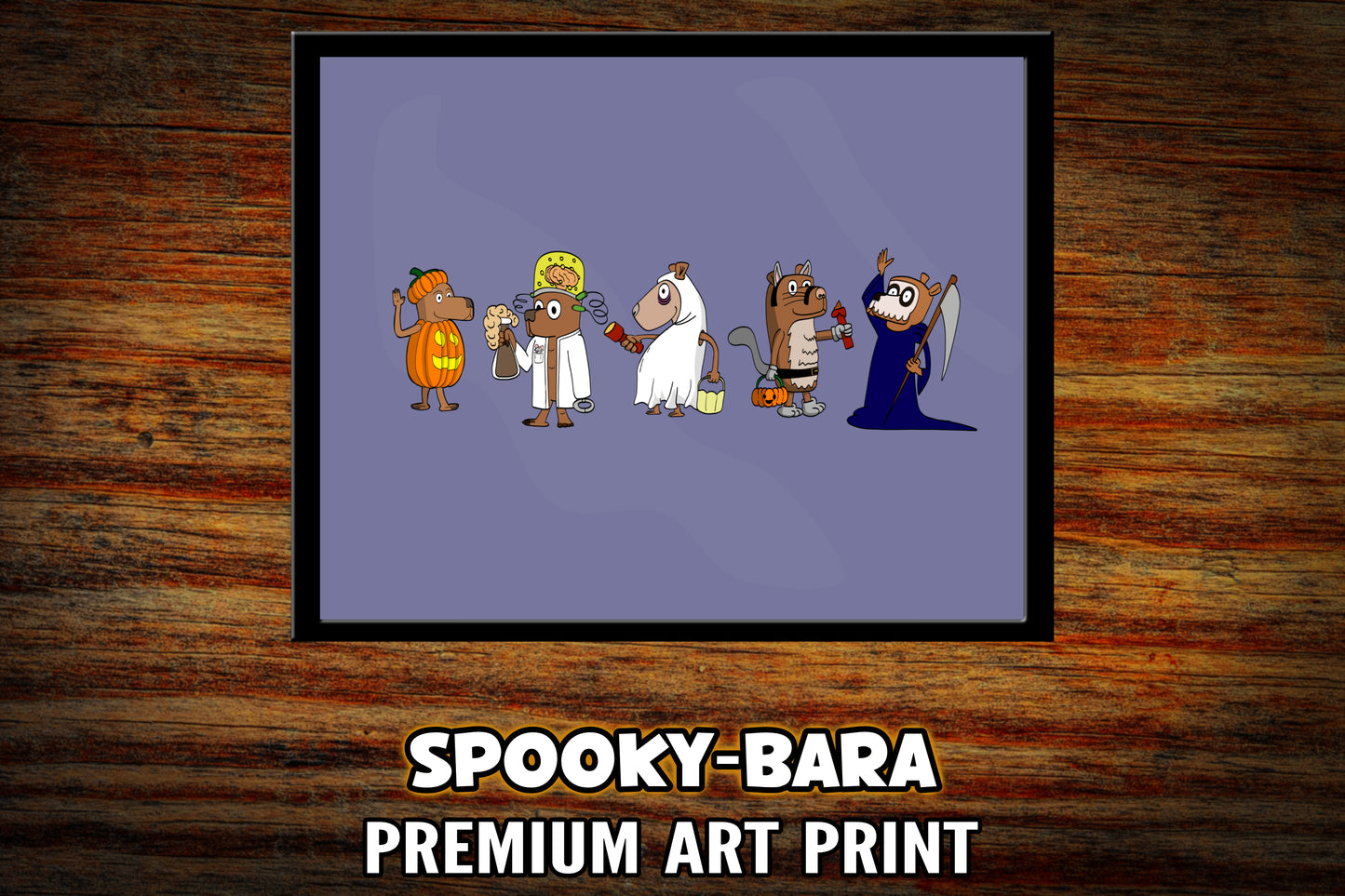 "Spooky-Bara" Art Print