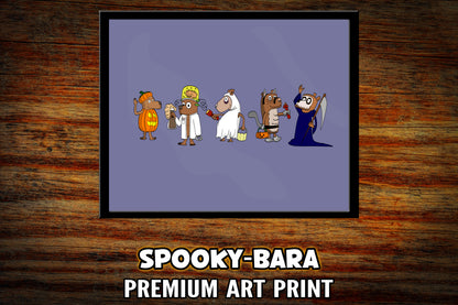 "Spooky-Bara" Art Print