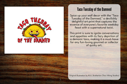 "Taco Tuesday of the Damned" Vinyl Sticker